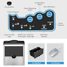 Load image into Gallery viewer, 2-in-1 Ice Maker &amp; Water Dispenser