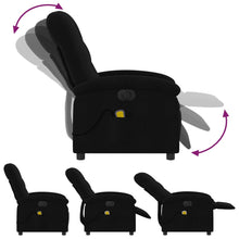 Load image into Gallery viewer, vidaXL Electric Massage Recliner Chair Black Fabric