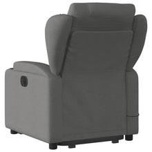 Load image into Gallery viewer, vidaXL Stand up Massage Recliner Chair Dark Gray Fabric