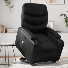 Load image into Gallery viewer, vidaXL Stand up Massage Recliner Chair Black Faux Leather