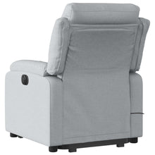 Load image into Gallery viewer, vidaXL Stand up Massage Recliner Chair Light Gray Fabric