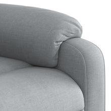 Load image into Gallery viewer, vidaXL Stand up Massage Recliner Chair Light Gray Fabric