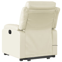 Load image into Gallery viewer, vidaXL Stand up Massage Recliner Chair Cream Faux Leather
