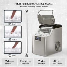Load image into Gallery viewer, Portable Ice Maker with Scoop &amp; Basket