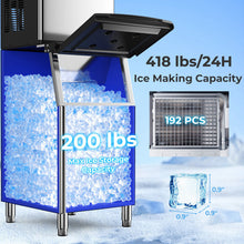 Load image into Gallery viewer, 418 LBS Ice Maker with 200 LBS Bin
