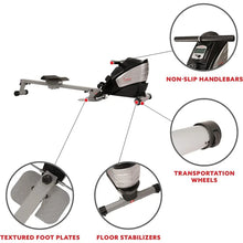 Load image into Gallery viewer, Sunny Health &amp; Fitness Rowing Machine with Optional Magnetic Rower or Air Rower Exclusive SunnyFit App