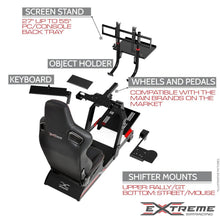 Load image into Gallery viewer, SIM RACING COCKPIT XT PREMIUM 3.0 FULL ACCESSORIES