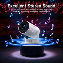 Load image into Gallery viewer, 8K HD Portable Projector with WiFi6 BT5.0 Android Home Theater Outdoor Cinema