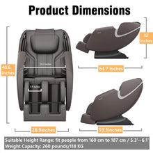 Load image into Gallery viewer, Bosscare Full-Body Zero-Gravity Leather Massage Chair With Zero Gravity And Bluetooth [GR8012] (SAK12074)
