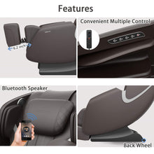 Load image into Gallery viewer, Bosscare Full-Body Zero-Gravity Leather Massage Chair With Zero Gravity And Bluetooth [GR8012] (SAK12074)