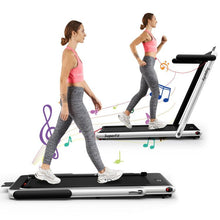 Load image into Gallery viewer, 2.25HP 2 in 1 Folding Treadmill with APP Speaker Remote Control