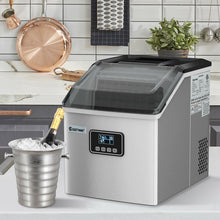 Load image into Gallery viewer, 48lbs Stainless Ice Maker with LCD &amp; Self-Cleaning