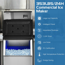 Load image into Gallery viewer, 353lbs/24H Commercial Ice Maker with 198lbs Bin