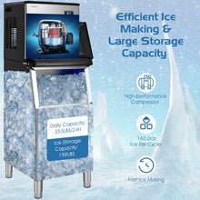 Load image into Gallery viewer, 353lbs/24H Commercial Ice Maker with 198lbs Bin