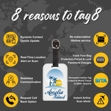 Load image into Gallery viewer, Smart Bag Security Tag - Amelia Island FL [Pack 2]